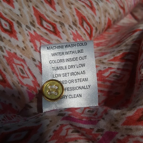 Grand & Greene Tunic Aztec Print Rayon Top - Picture 7 of 7